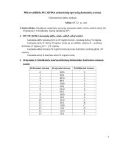 Mikrovaldiklio PIC16F84A aritmetinių operacijų komandų tyrimas