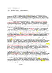 Teksto interpretacija. Vincas Mykolaitis – Putinas „Tarp dviejų aušrų“