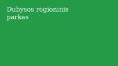 Dubysos regioninis parkas (skaidrės)