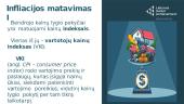 Infliacija. Infliacijos rūšys ir priežastys. Infliacijos matavimas. Vartotojų kainų indeksas 19 puslapis