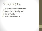 Pirmoji medicinos pagalba sumušimų, žaizdų ir kaulų lūžių atvejais 11 puslapis