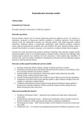 Komunikacinės situacijos analizė