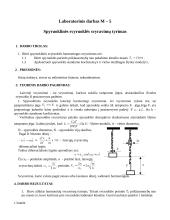 Spyruoklinės svyruoklės svyravimų tyrimo ataskaita