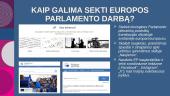 Europos Parlamentas. Skaidrės 3 puslapis