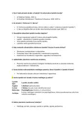 Biologijos testo klausimai apie ląstelę