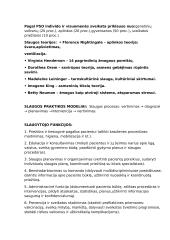 Bendroji slauga - atsiskaitymas. Gyvybinės veiklos 2 puslapis