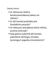 Testai apie vėlines ir helovyną