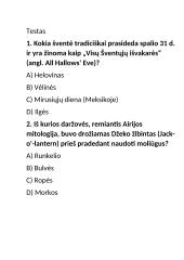 Testai apie vėlines ir helovyną 2 puslapis