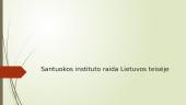 Santuokos instituto raida Lietuvos teisėje