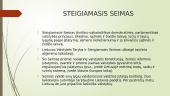 Seimo, kaip įstatymų leidžiamosios institucijos, formavimo ir funkcionavimo teisinio reglamentavimo raida (1918-1940) 3 puslapis