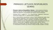 Seimo, kaip įstatymų leidžiamosios institucijos, formavimo ir funkcionavimo teisinio reglamentavimo raida (1918-1940) 5 puslapis