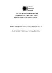 Šachtinio PVP hidrauliniai skaičiavimai