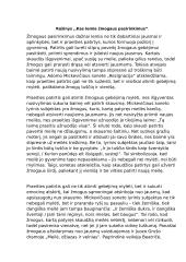 Rašinys ,,Kas lemia žmogaus pasirinkimus"
