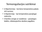 Homeostazė ir termoreguliacija. Skaidrės 17 puslapis