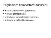 Homeostazė ir termoreguliacija. Skaidrės 5 puslapis