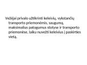 Keleivių vežimas. Reguliarūs ir švytuokliniai reisai 2 puslapis