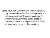 Keleivių vežimas. Reguliarūs ir švytuokliniai reisai 13 puslapis