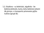 Keleivių vežimas. Reguliarūs ir švytuokliniai reisai 19 puslapis