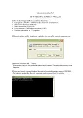 Windows XP operacinės sistemos tvarkymas konsolės pagalba