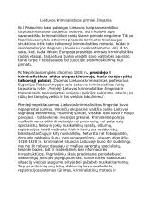 Lietuvos kriminalistikos pirmieji žingsniai