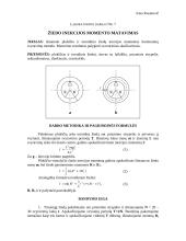 Žiedo inercijos momento matavimas svyravimų metodu ir rezultatų palyginimas su teoriniais skaičiavimais 1 puslapis