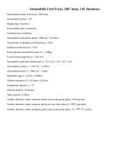 Eksploatacinių skysčių parinkimas automobiliui  Ford focus 2007 metų, 1.8l 2 puslapis