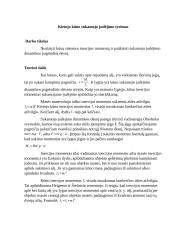 Kietojo kūno sukamojo judėjimo tyrimas (automobilių techninio eksplotavimo laboratorinis)