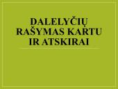 Dalelyčių rašymas kartu ir atskirai