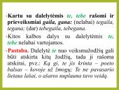 Dalelyčių rašymas kartu ir atskirai 13 puslapis