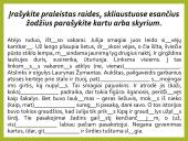 Dalelyčių rašymas kartu ir atskirai 14 puslapis