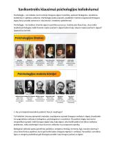 Savikontrolės klausimai psichologijos koliokviumui