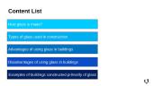 Glass as a building material