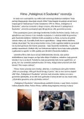 Filmo „Pabėgimas iš Šoušenko“ recenzija