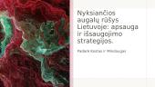 Nyksiančios augalų rūšys Lietuvoje: apsauga ir išsaugojimo strategijos