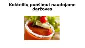 Kokteilių puošimas, aksesuarai, taurės krašto apvadėlio sudarymas 20 puslapis