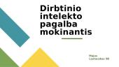 Dirbtinio intelekto pagalba mokinantis