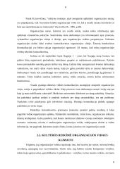 Kultūros vaidmuo organizacinės elgsenos orientavime 8 puslapis