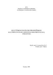 Kultūros vertybių apskaitos dokumentai ir jų struktūra 5 puslapis