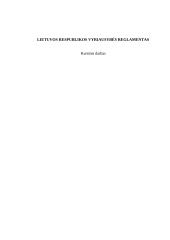 Lietuvos Respublikos Vyriausybės darbo reglamentas