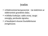 Elektronikos komponentai: panaudojimas ir žymėjimas 2 puslapis