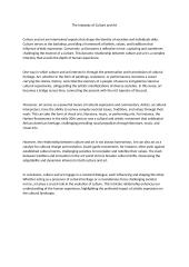 The Interplay of Culture and Art