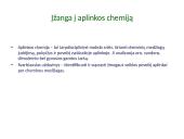 Aplinkos chemija. Skaidrės 2 puslapis