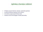 Aplinkos chemija. Skaidrės 3 puslapis