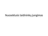 Nuoseklusis laidininku jungimas