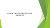 skyriaus laidininku jungimo budai apibendrinimas