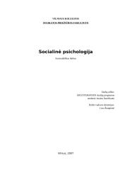 Socialinė psichologija ir bendravimas
