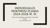 Mokymosi planai