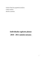 Individualus ugdymo planas 2 puslapis