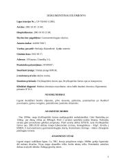 Ligos istorija: gastroenterologija 2 puslapis