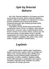 Lietuvių liaudies dainų įvairovė ir žanrai 6 puslapis